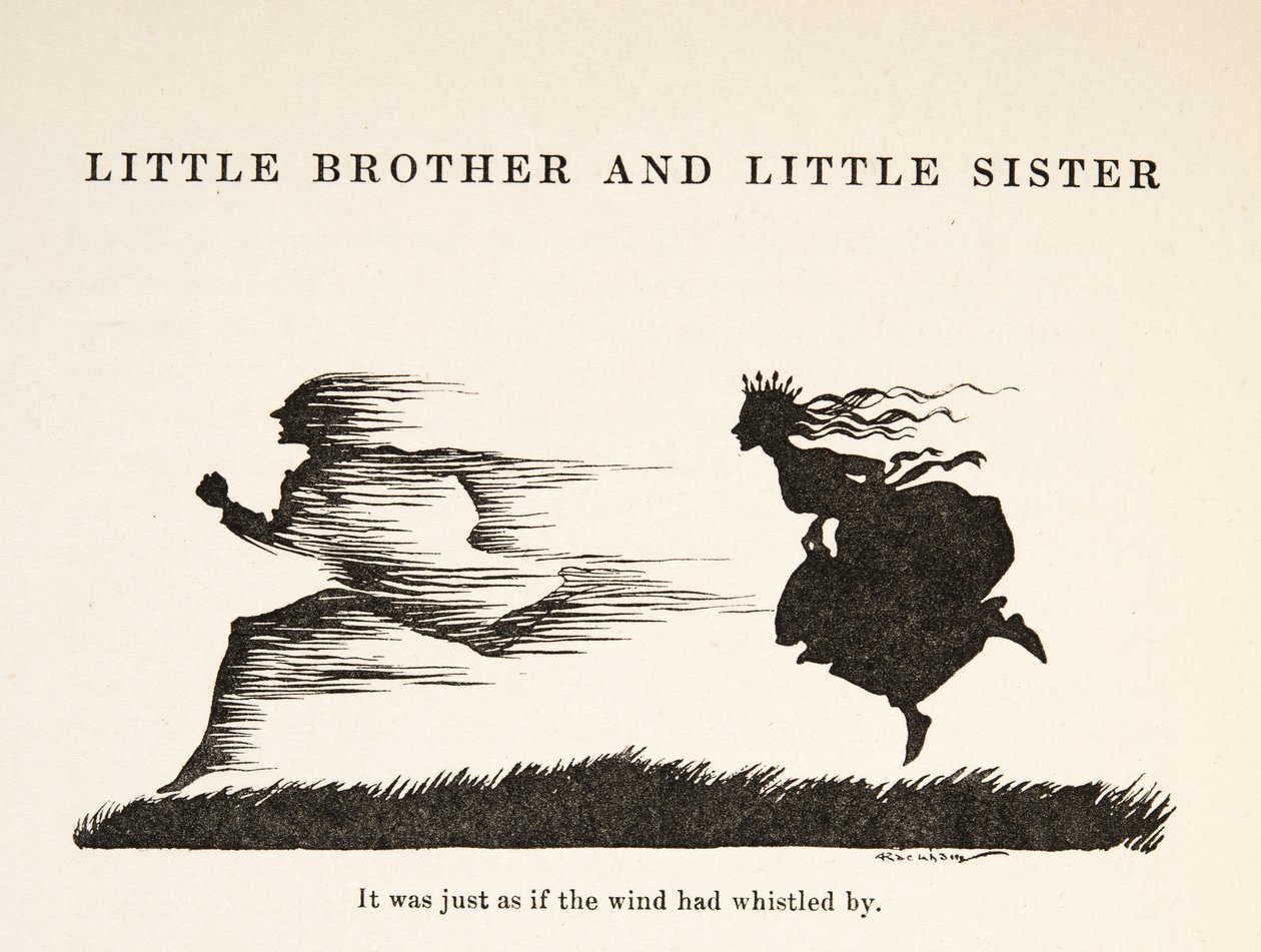 It was just as if the wind had whistled by, from Little Brother & Little Sister and Other Tales by the Brothers Grimm by Arthur Rackham