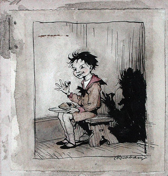 Little Jack Horner, illustration from 
