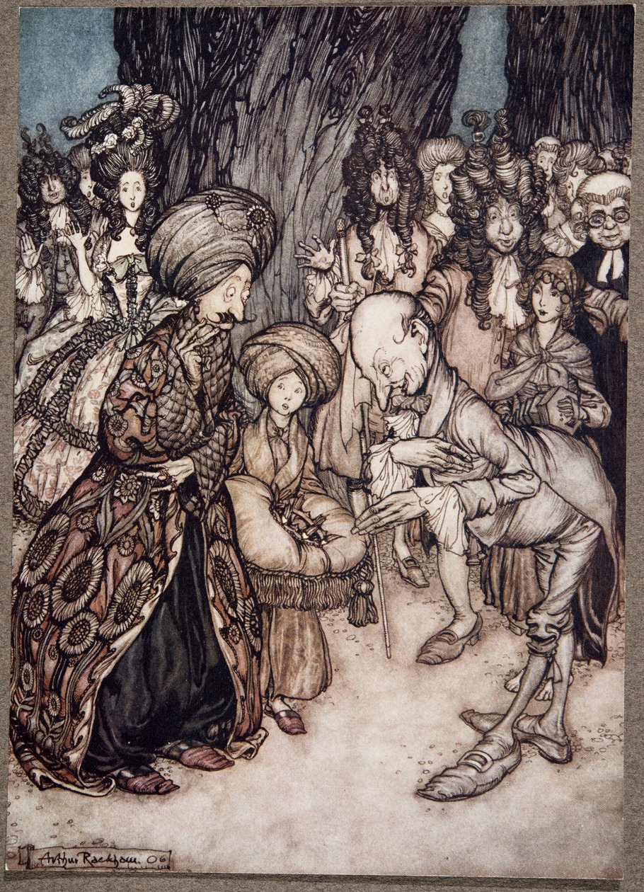 My Lord Duke, said the physician elatedly, I have the honour to inform your excellency that your grace is in love.., from Peter Pan in Kensington Gardens by J M Barrie by Arthur Rackham