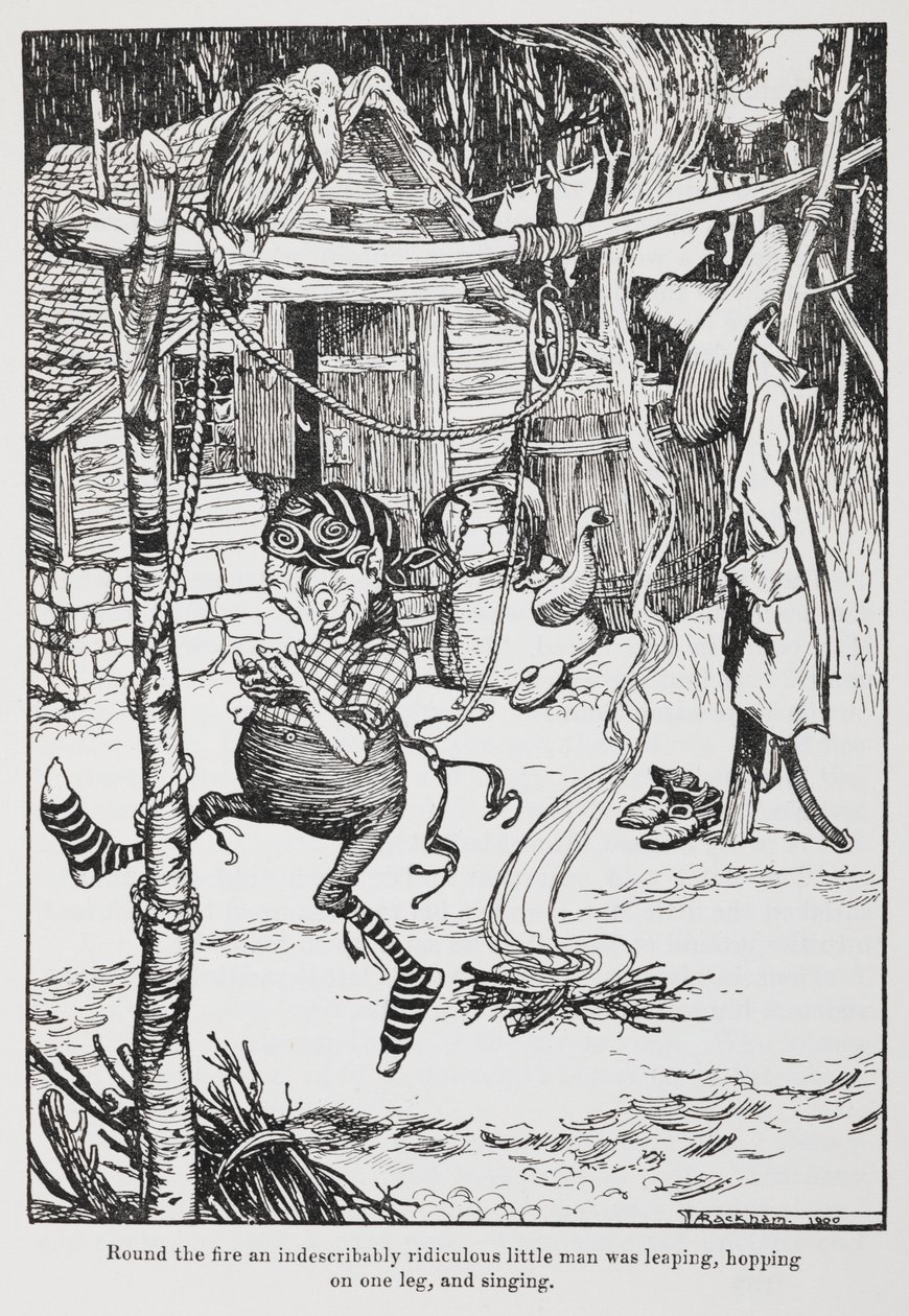 Rumpelstiltskin by Arthur Rackham: Premium art reproduction