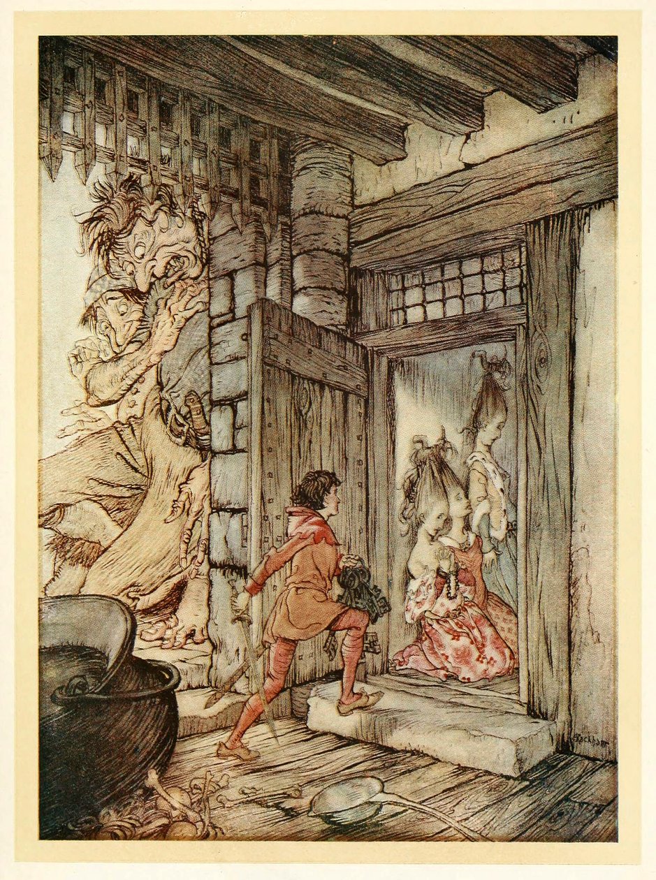 Taking the Keys of the Castle, Jack Unlocked All the Doors, from English Fairy Tales by Arthur Rackham