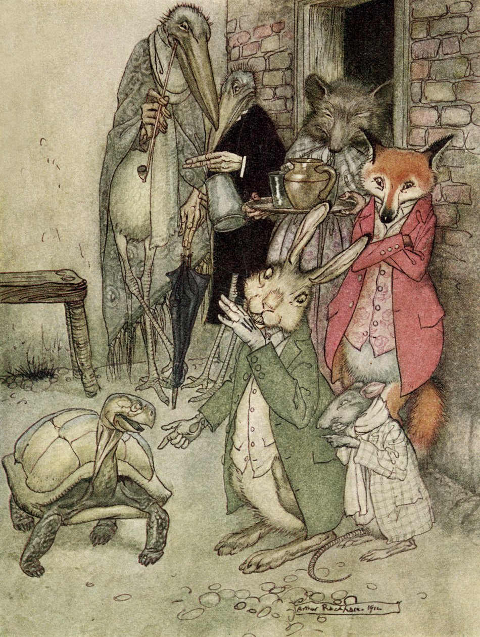The Hare and the Tortoise by Arthur Rackham