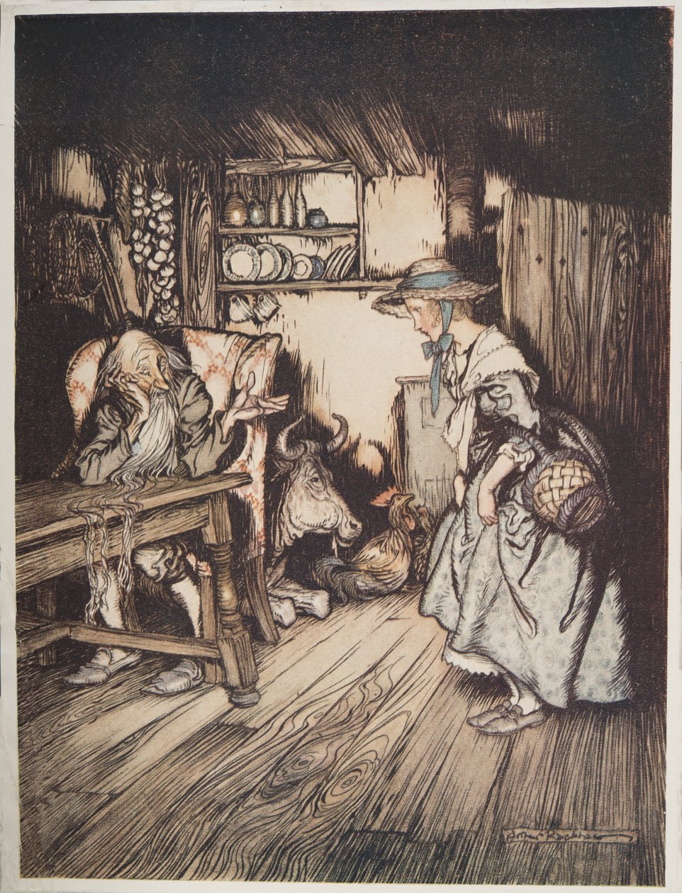 The Hut in the Forest by Arthur Rackham