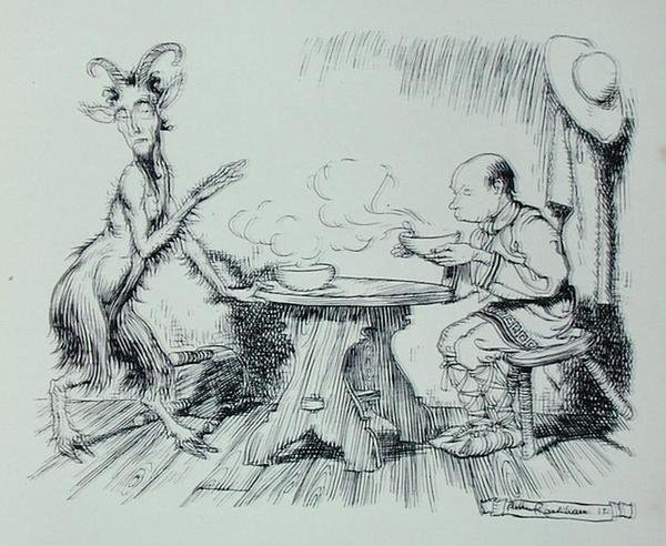 The Man and the Goat, Illustration from 