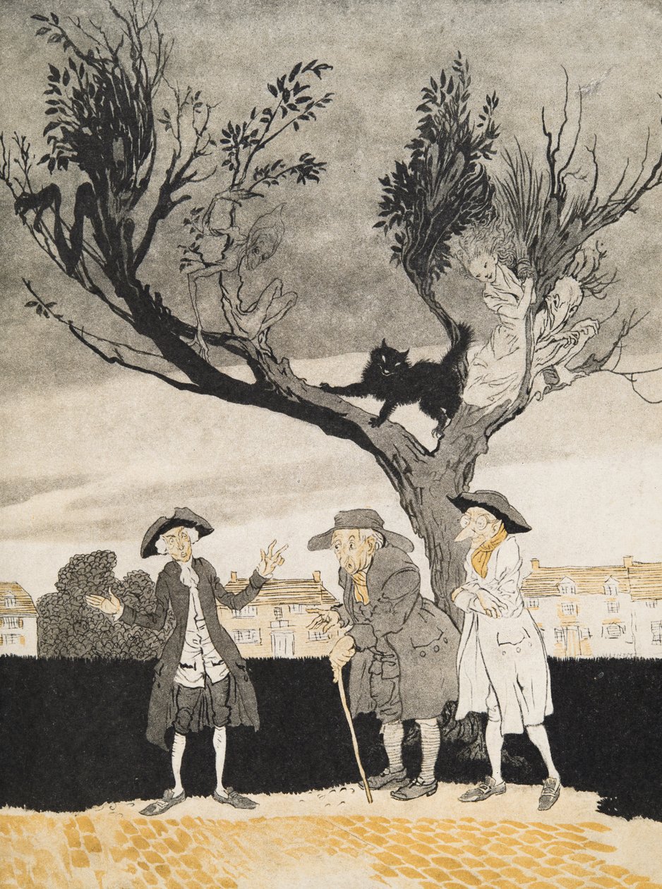 The Men of Sleepy Hollow (Inside Cover) by Arthur Rackham