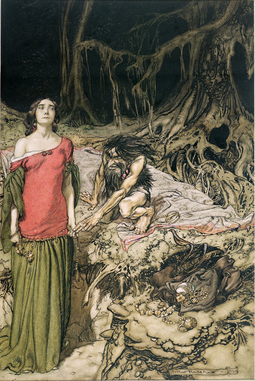 The Wooing of Grimhilde, the Mother of Hagen from 