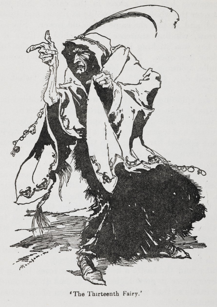 The Thirteenth Fairy from Briar Rose (Sleeping Beauty) by Arthur Rackham