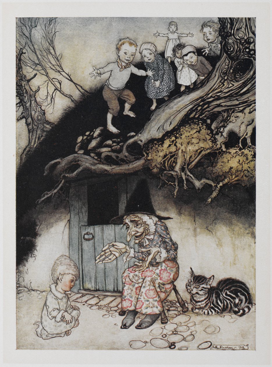 There was an old woman who lived under a hill by Arthur Rackham