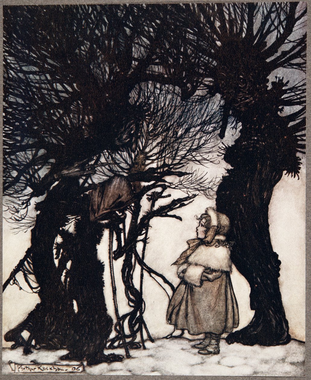 They warned her, from Peter Pan in Kensington Gardens by J.M. Barrie, pub. 1906 by Arthur Rackham