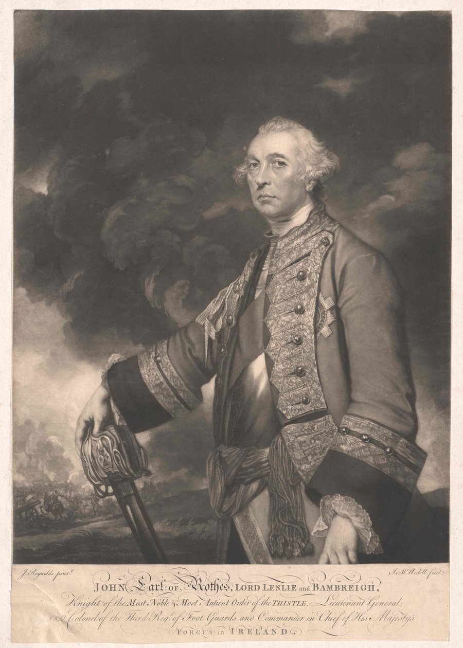 10th Earl of Roth Leslie by Artist Unknown: Fine art print