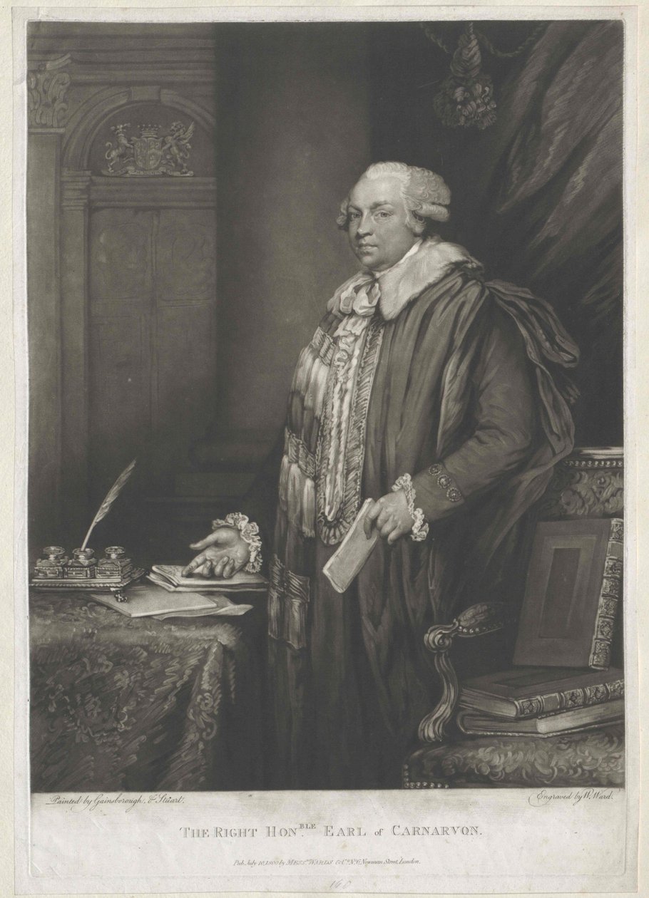 1st Earl of Carnarvon Herbert by Artist Unknown