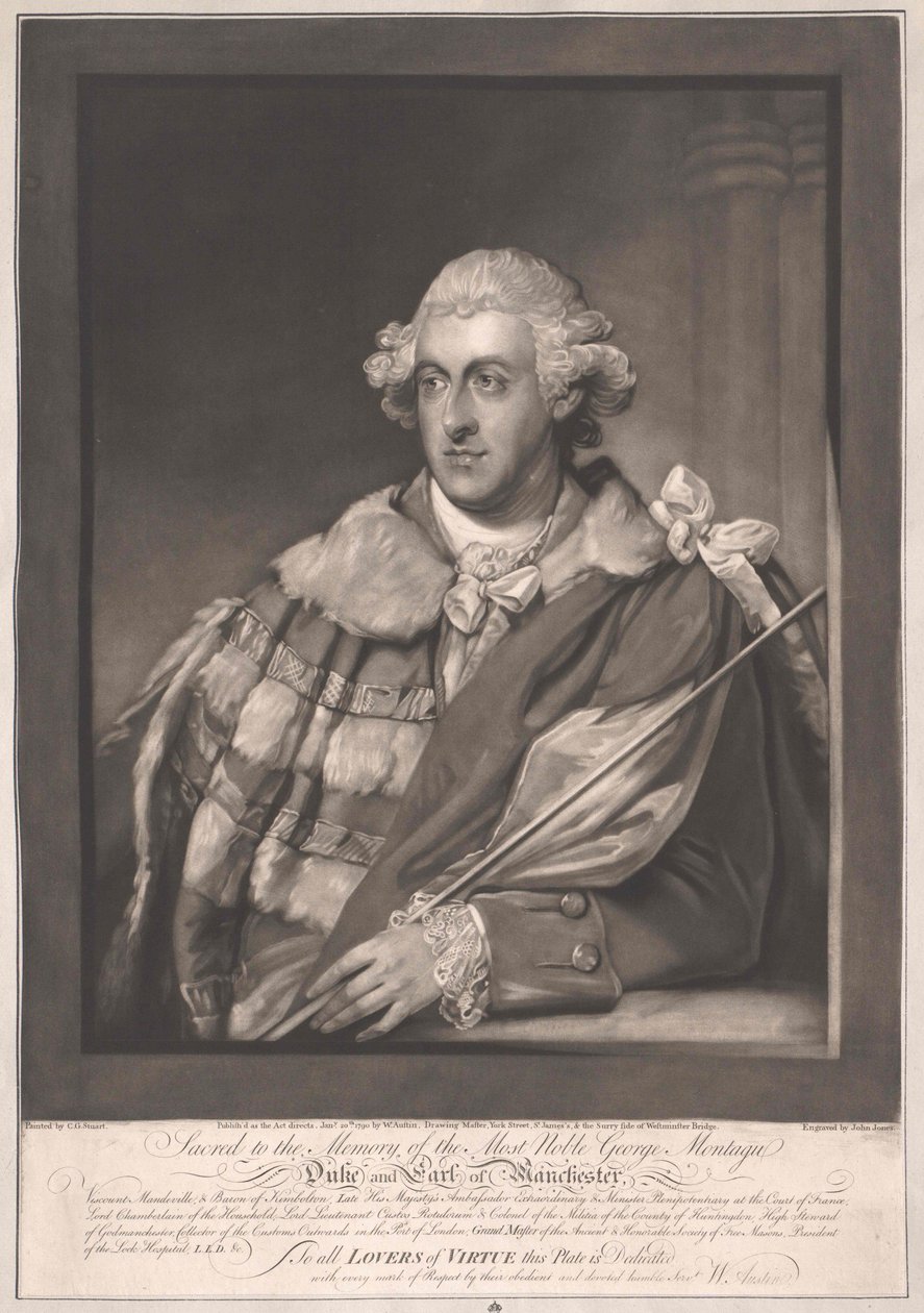 4th Duke and Earl of Manchester Montagu by Artist Unknown