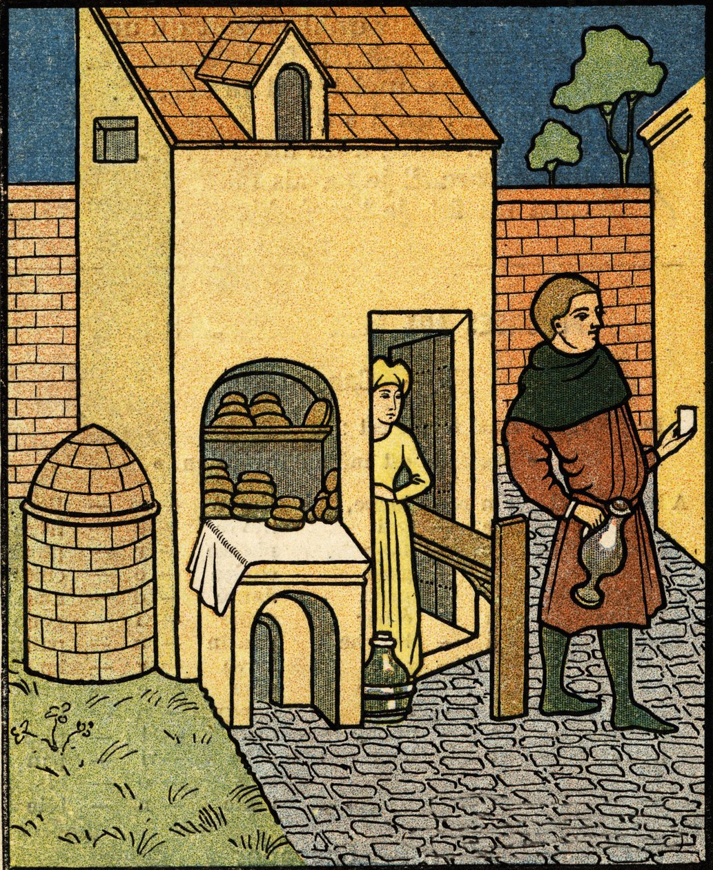A Bakery in the 16th Century, After a Miniature by Artist Unknown