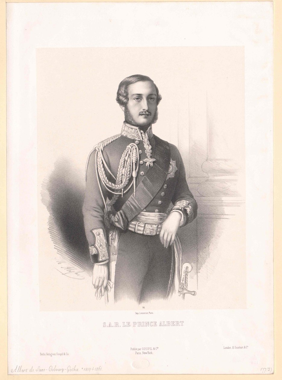 Albert, Prince Consort of England Duke of Saxony Prince of Saxe-Coburg-Gotha by Artist Unknown