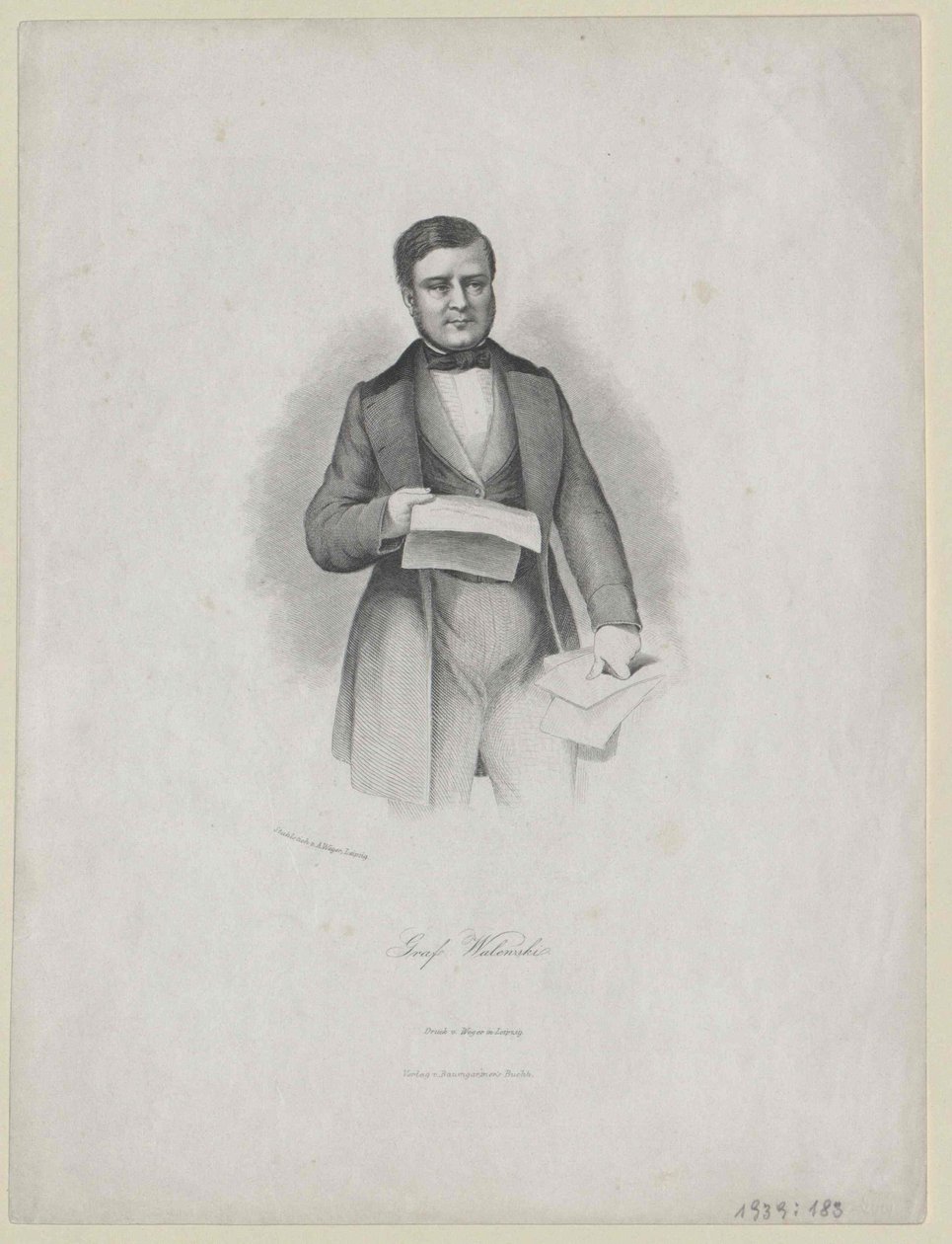Alexandre Count Walewski by Artist Unknown