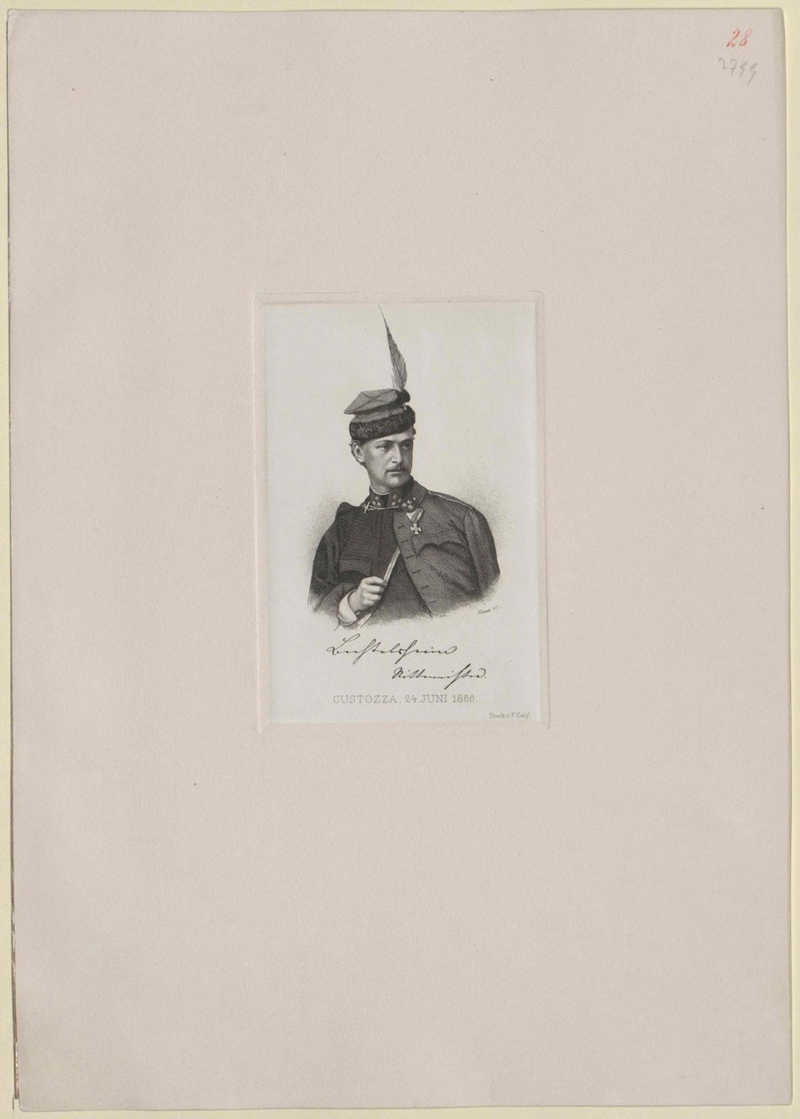 Anton Baron Bechtolsheim-Mauchenheim (print) by Artist Unknown