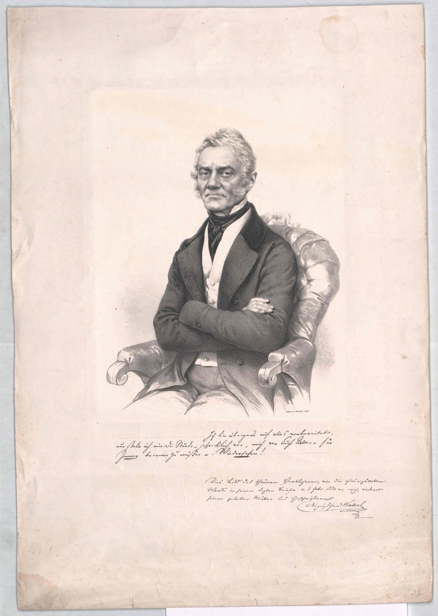 August Frederick Walzel by Artist Unknown: Fine art print