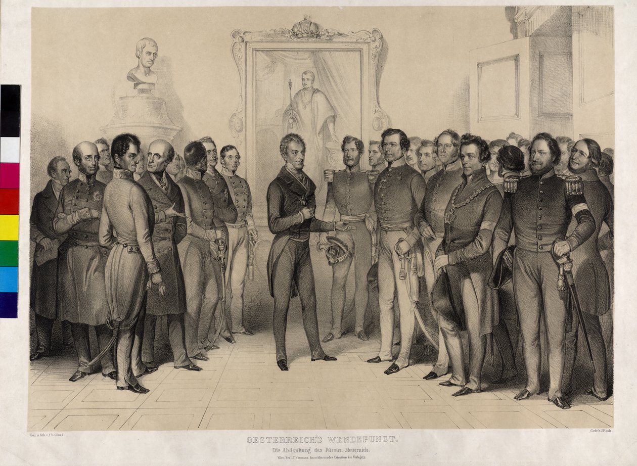 Austria Inflection Point: The Abdication of Count Metternich by Artist Unknown