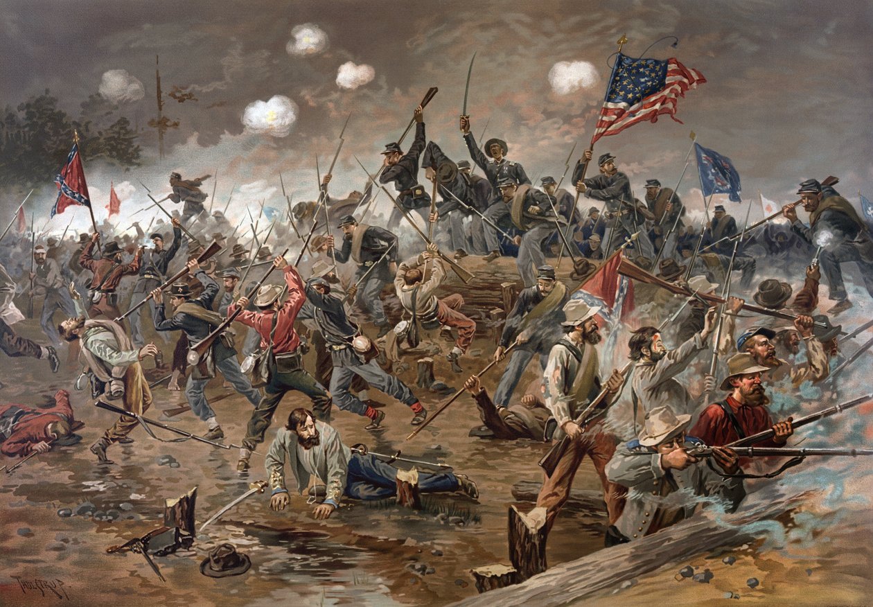 Battle of Spotsylvania Court House, Virginia, American Civil War by Artist Unknown