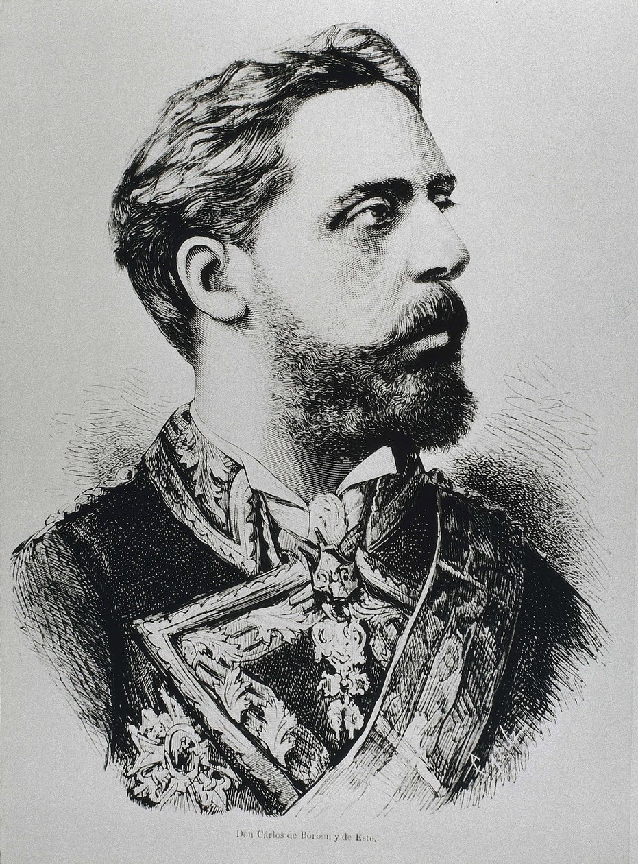 Carlos VII, Carlist pretender to the throne of Spain by Artist Unknown