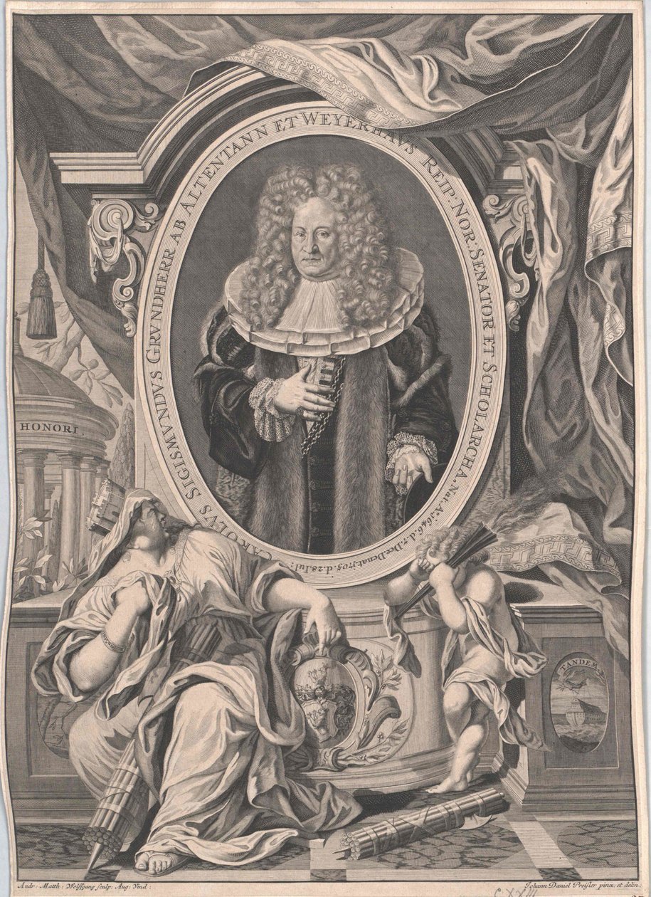 Carl Sigismund Lord of the Manor von Altenthann and Weyherhaus by Artist Unknown