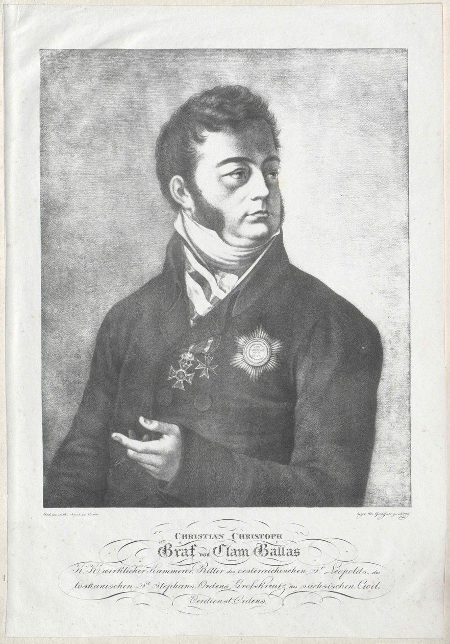 Christian Christoph Count Clam-Gallas by Artist Unknown