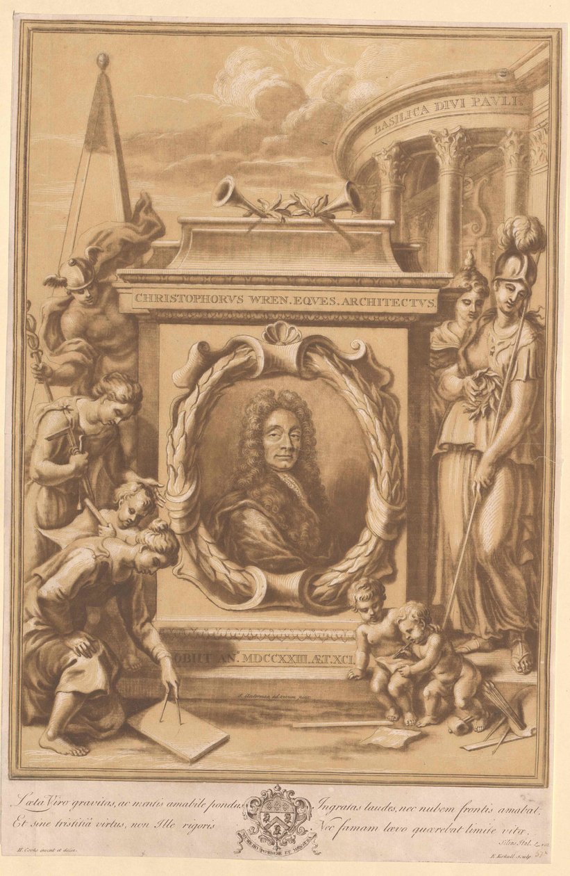 Christopher Wren by Artist Unknown: Premium art reproduction