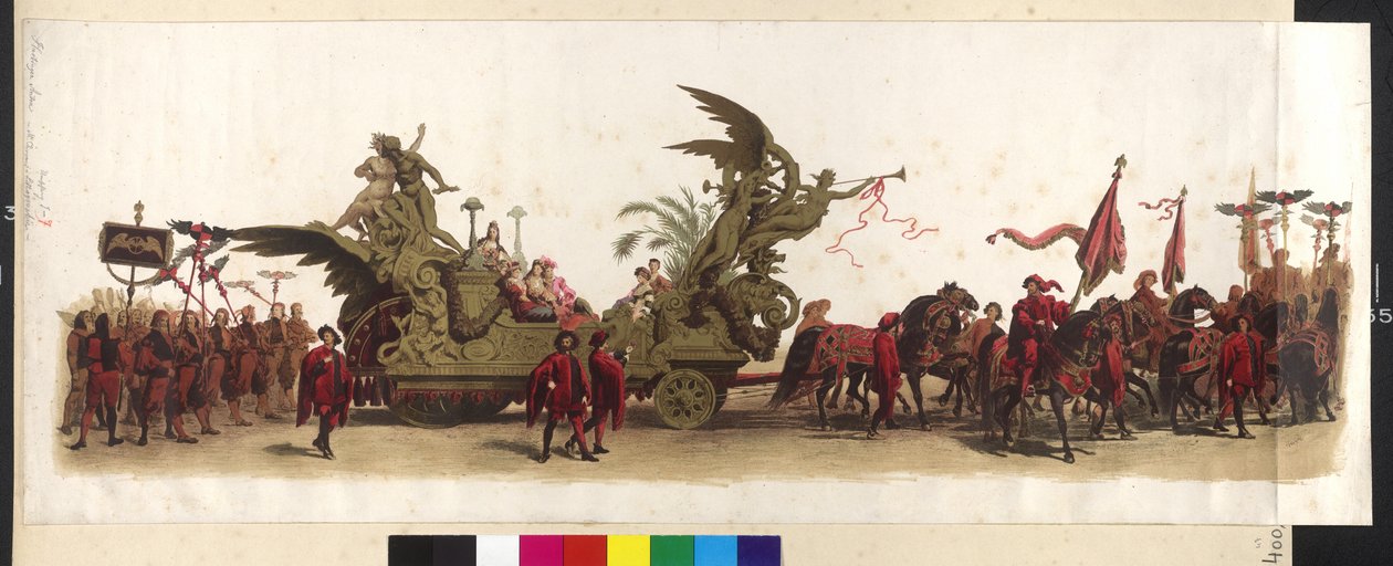 Coach of the Makart-Festzug (Parade for the Silver Anniversary of Franz Josef and Elisabeth) on 27th April 1879 in Vienna by Artist Unknown