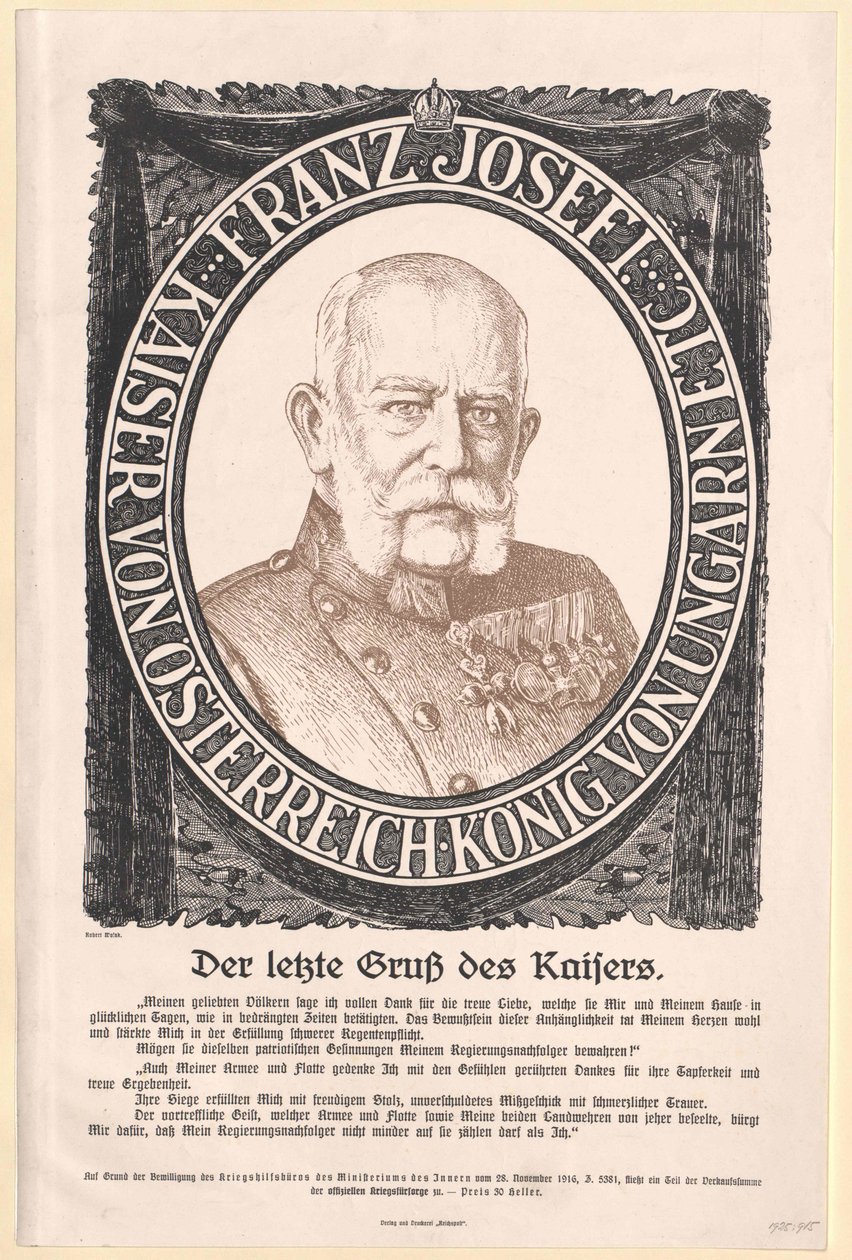 Emperor Franz Joseph I of Austria by Artist Unknown