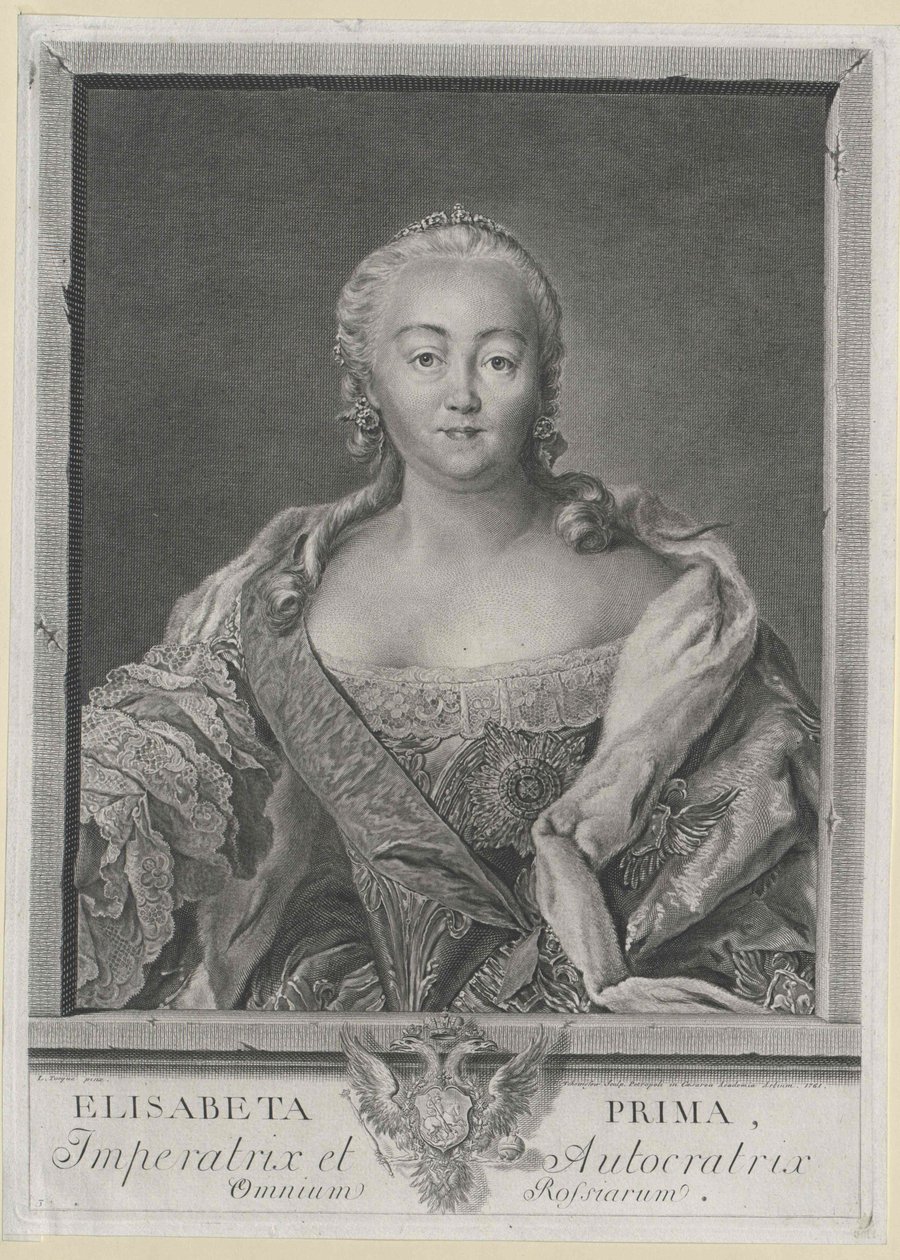 Empress of Russia Elisabeth by Artist Unknown