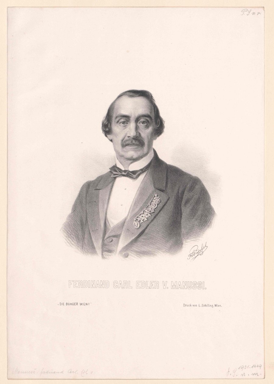 Ferdinand Karl von Manussi by Artist Unknown