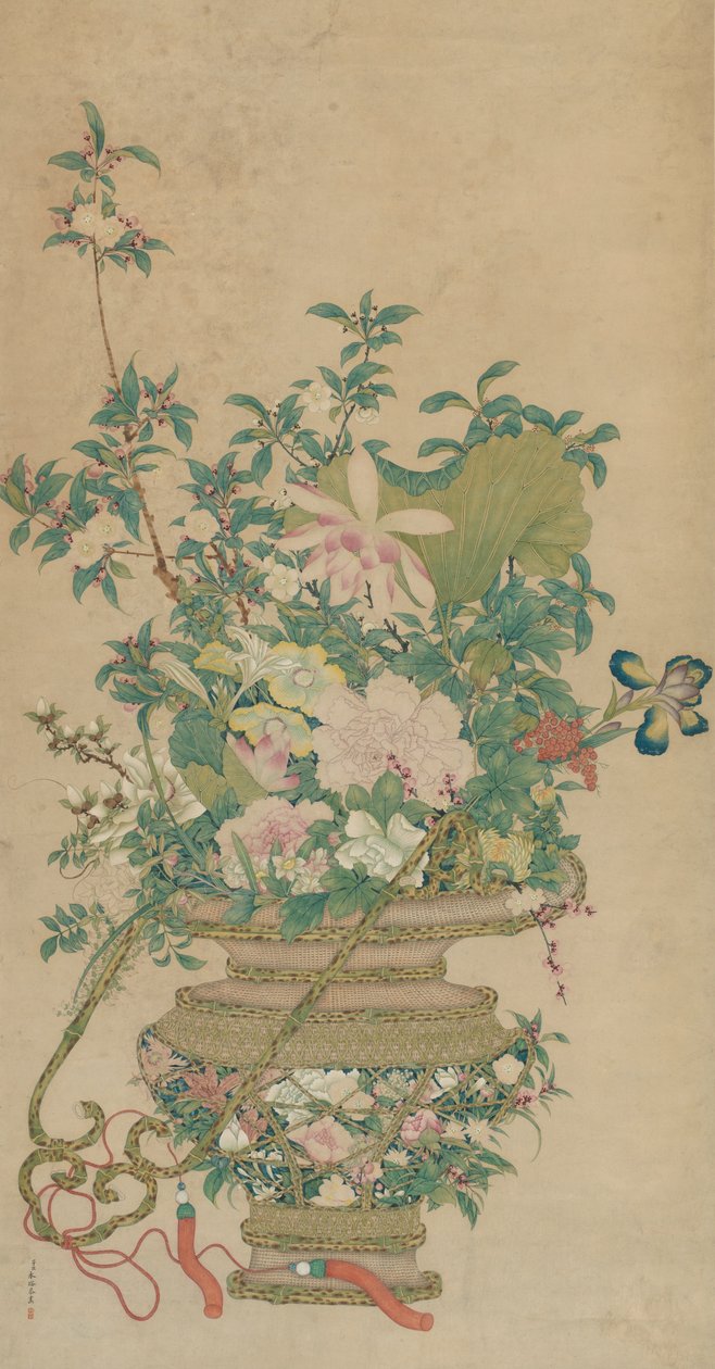 Flowers of the Four Seasons by Artist Unknown