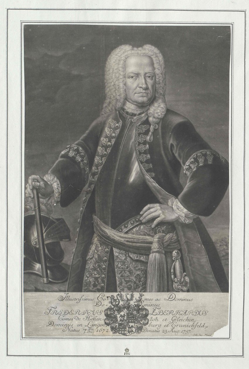 Frederick Eberhard Count Hohenlohe-Kirchberg by Artist Unknown