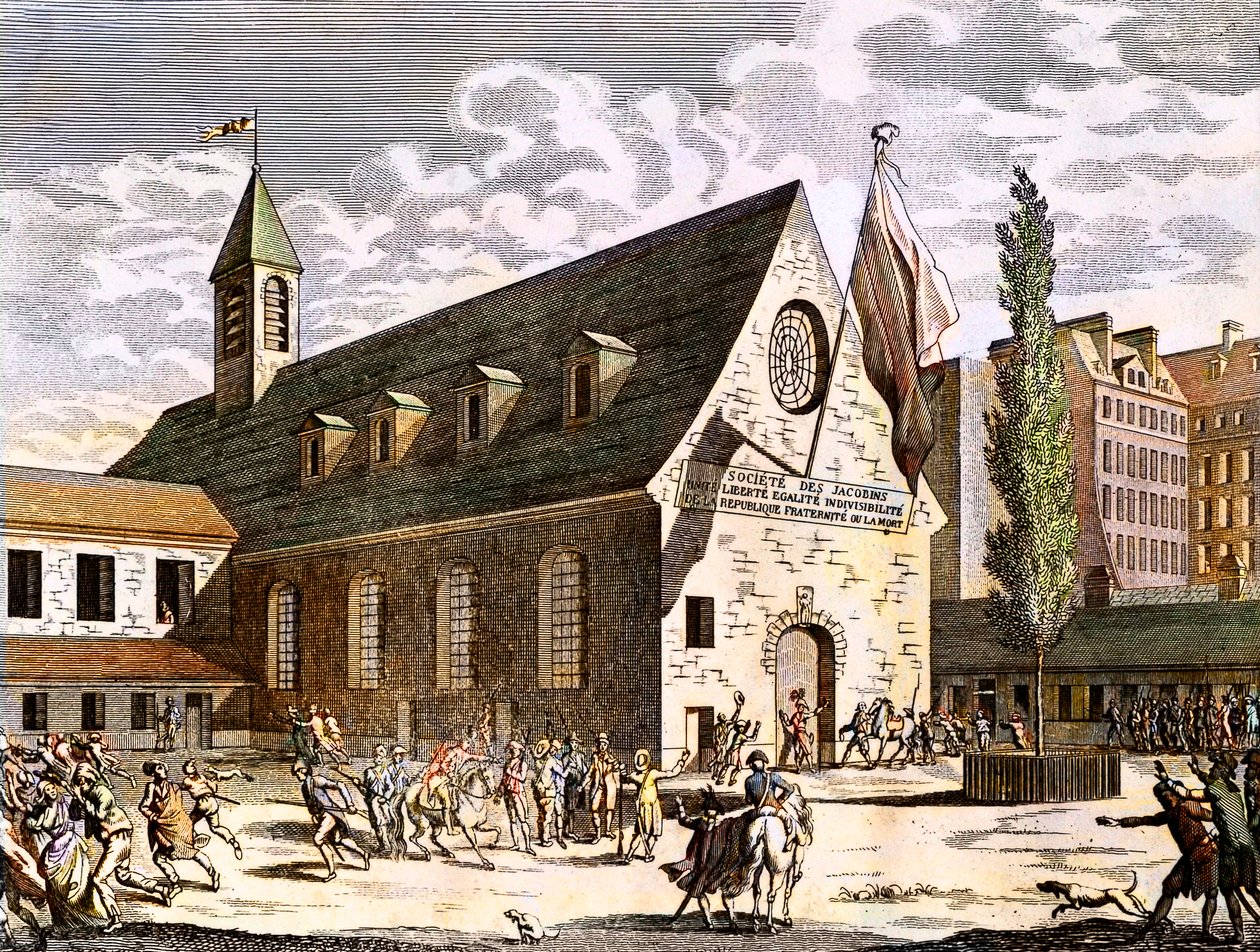 French Revolution: Closure of the room of Jacobins on the night of 27 ...