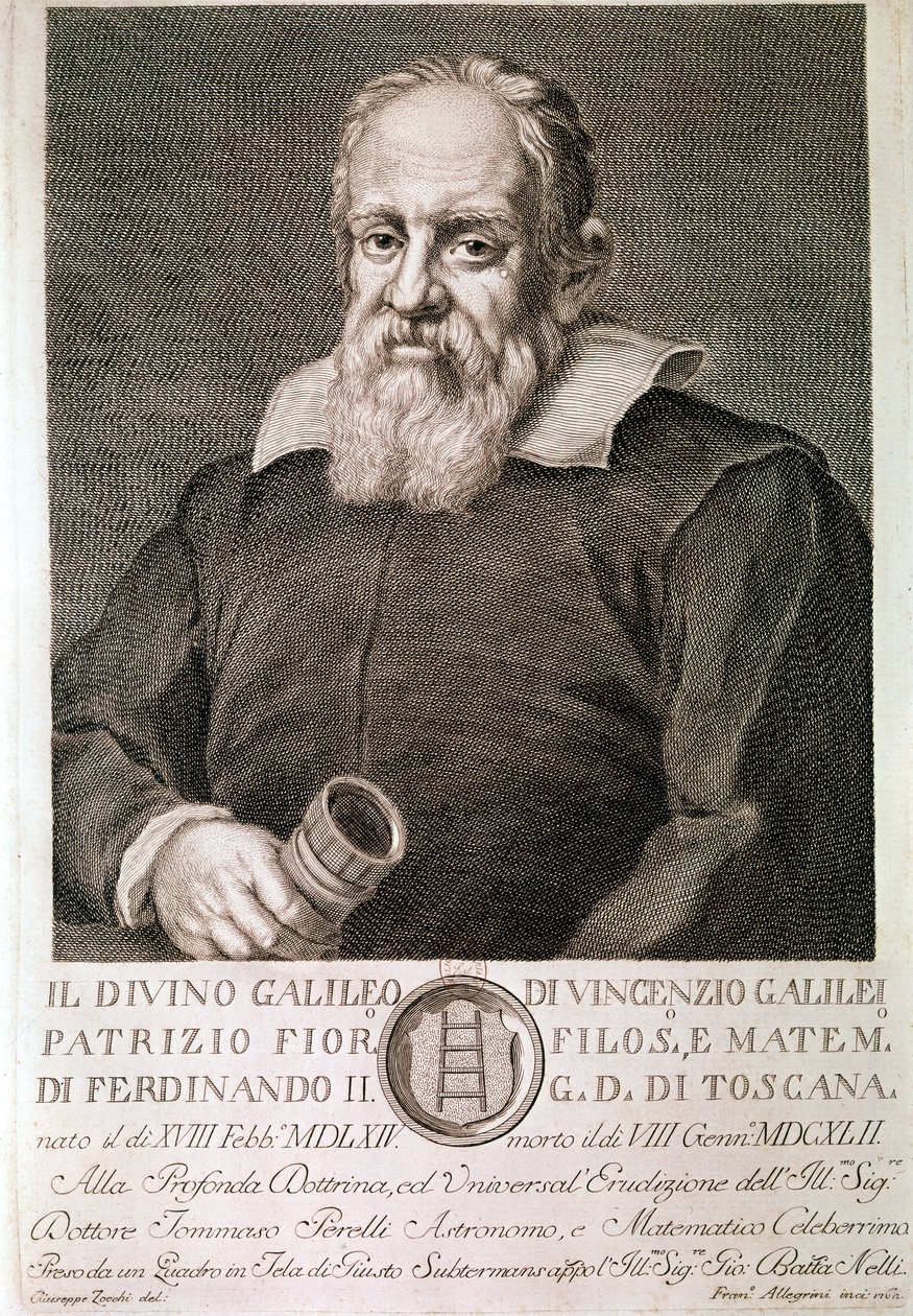 Galileo Galilei: Portrait by Artist Unknown