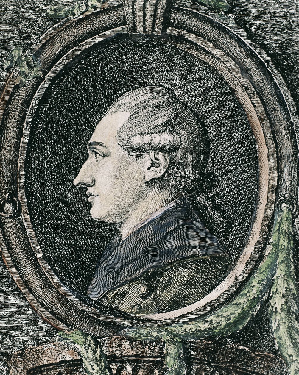 Johann Wolfgang von Goethe (1749-1832). German Humanist and Writer. Etching by Artist Unknown