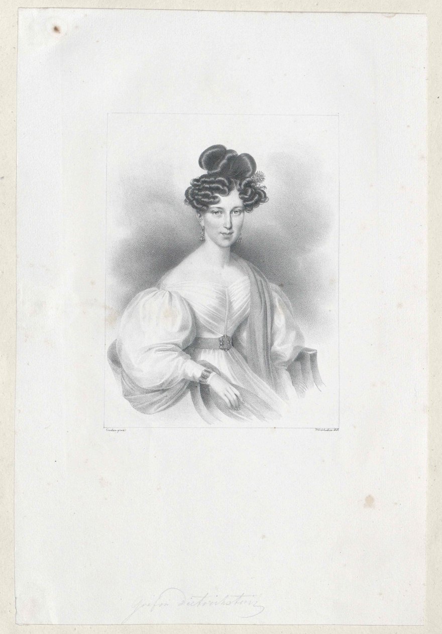 Gabriele Countess Wratislaw von Mitrowitz by Artist Unknown