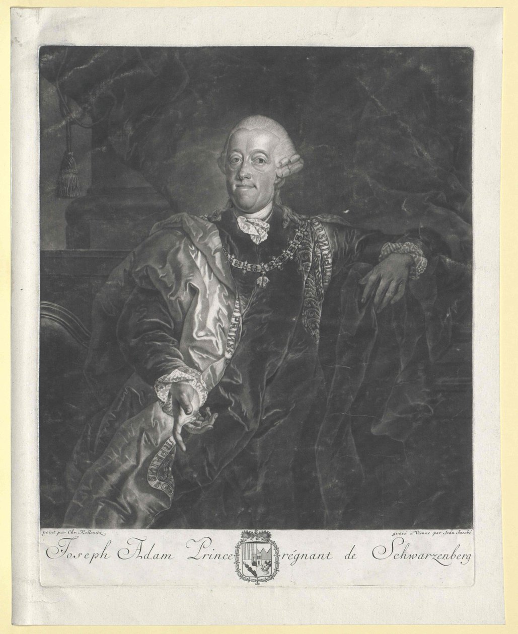 Joseph Adam Johann Nepomuk Count von Schwarzenberg by Artist Unknown