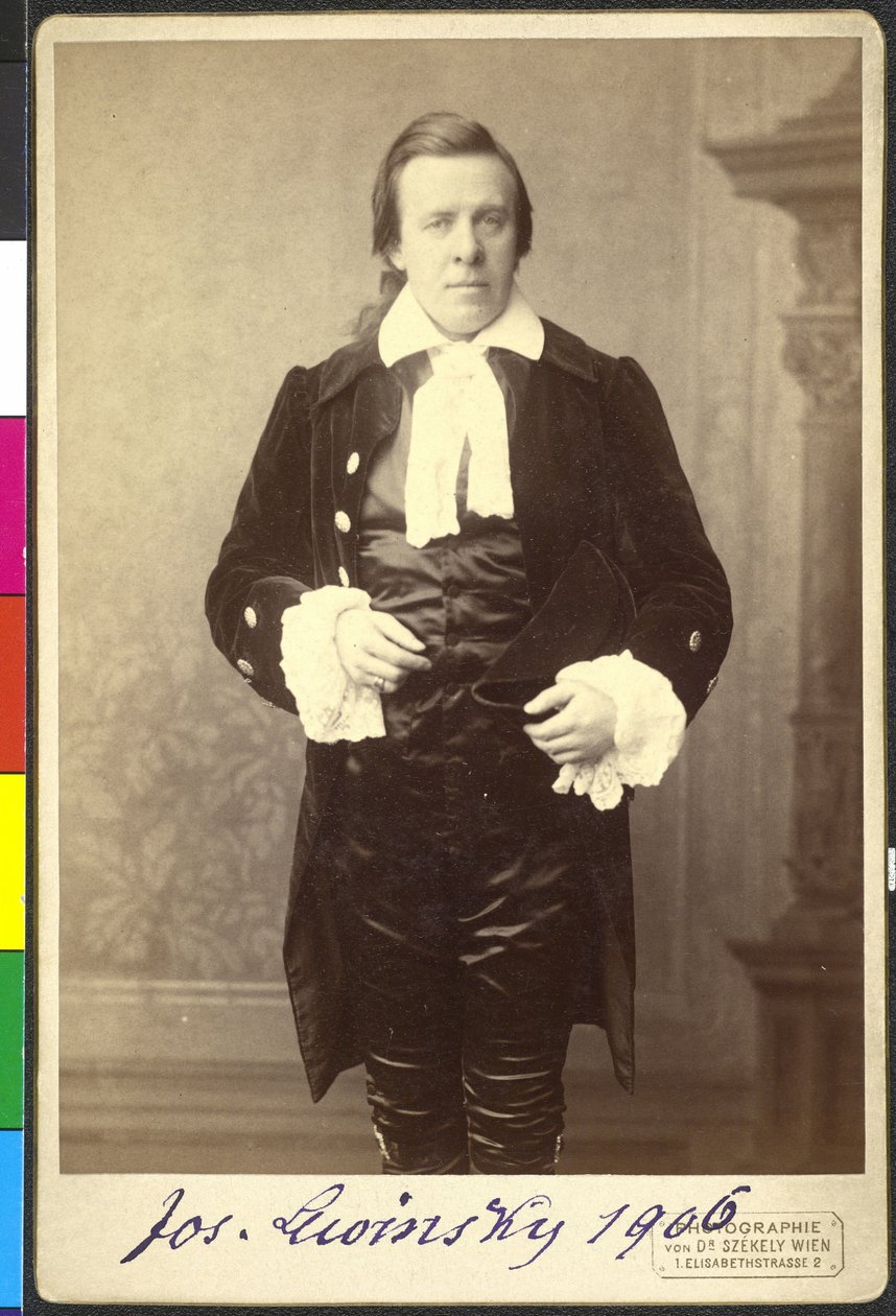 Joseph Lewinsky in "Pitt und Fox" by Rudolf of Gottschall by Artist Unknown