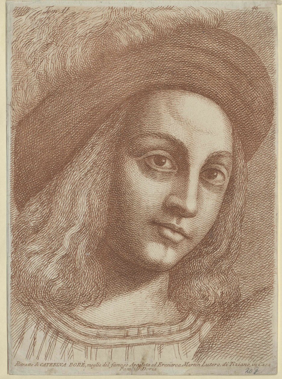 Katharina von Bora (print) by Artist Unknown