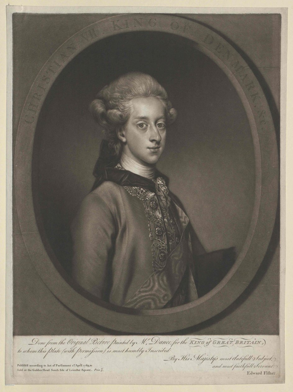 King Christian VII of Denmark by Artist Unknown