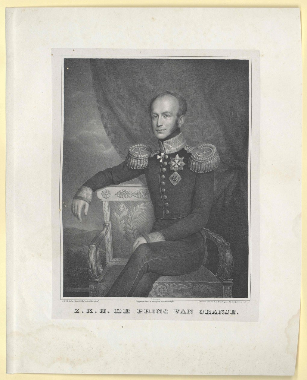King of the Netherlands William II by Artist Unknown