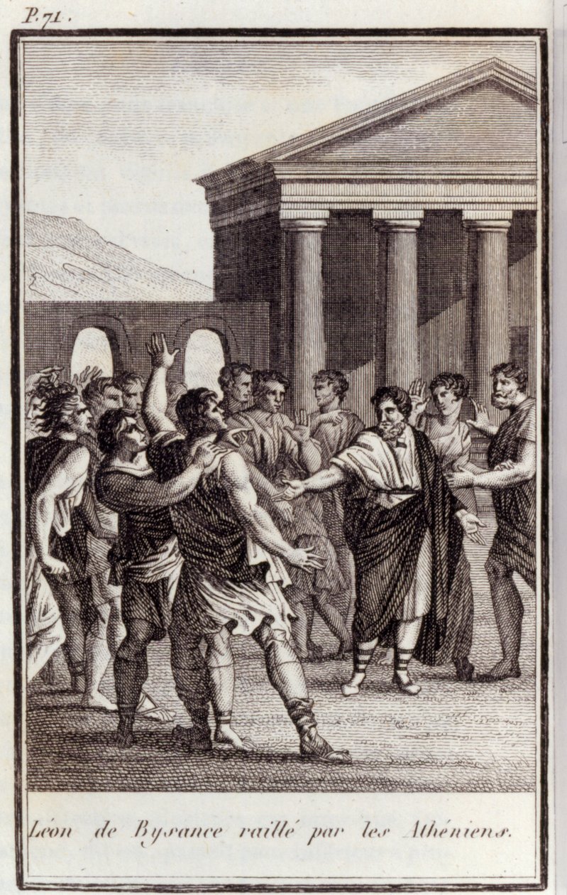 Leon of Byzantium Mocked by the Athenians by Artist Unknown