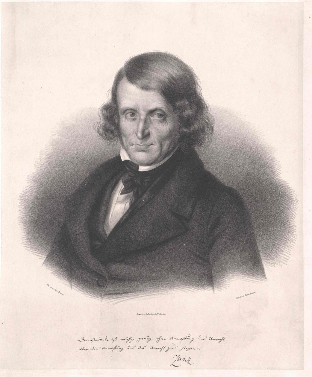 Leopold Zunz (print) by Artist Unknown