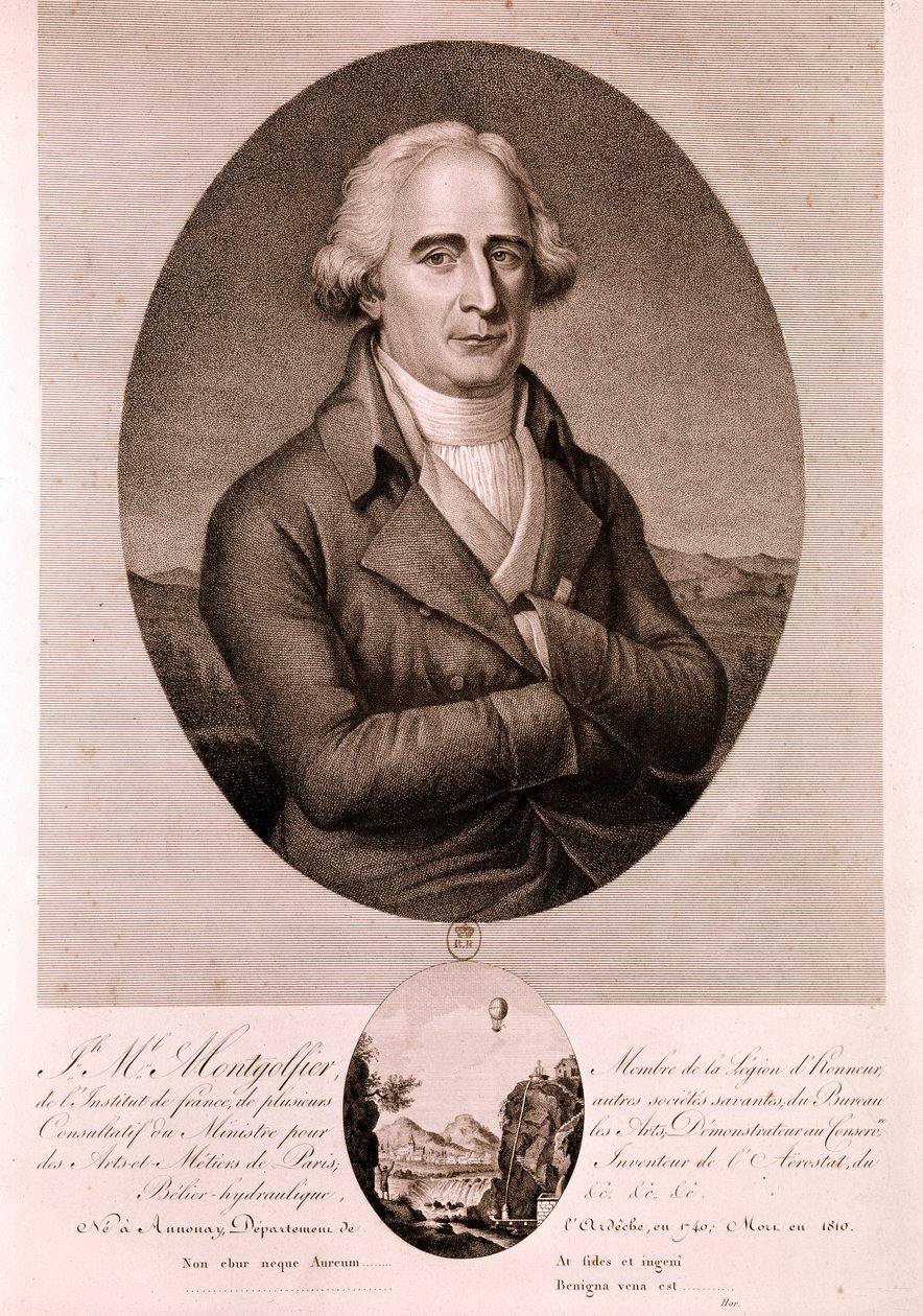Joseph Michel Montgolfier, Aviation Pioneer by Artist Unknown