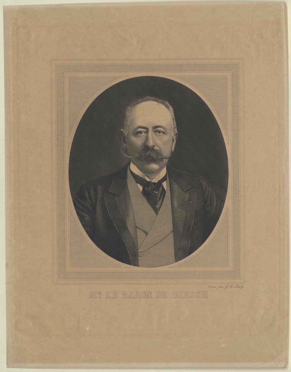 Moritz Baron Hirsch on Gereuth by Artist Unknown