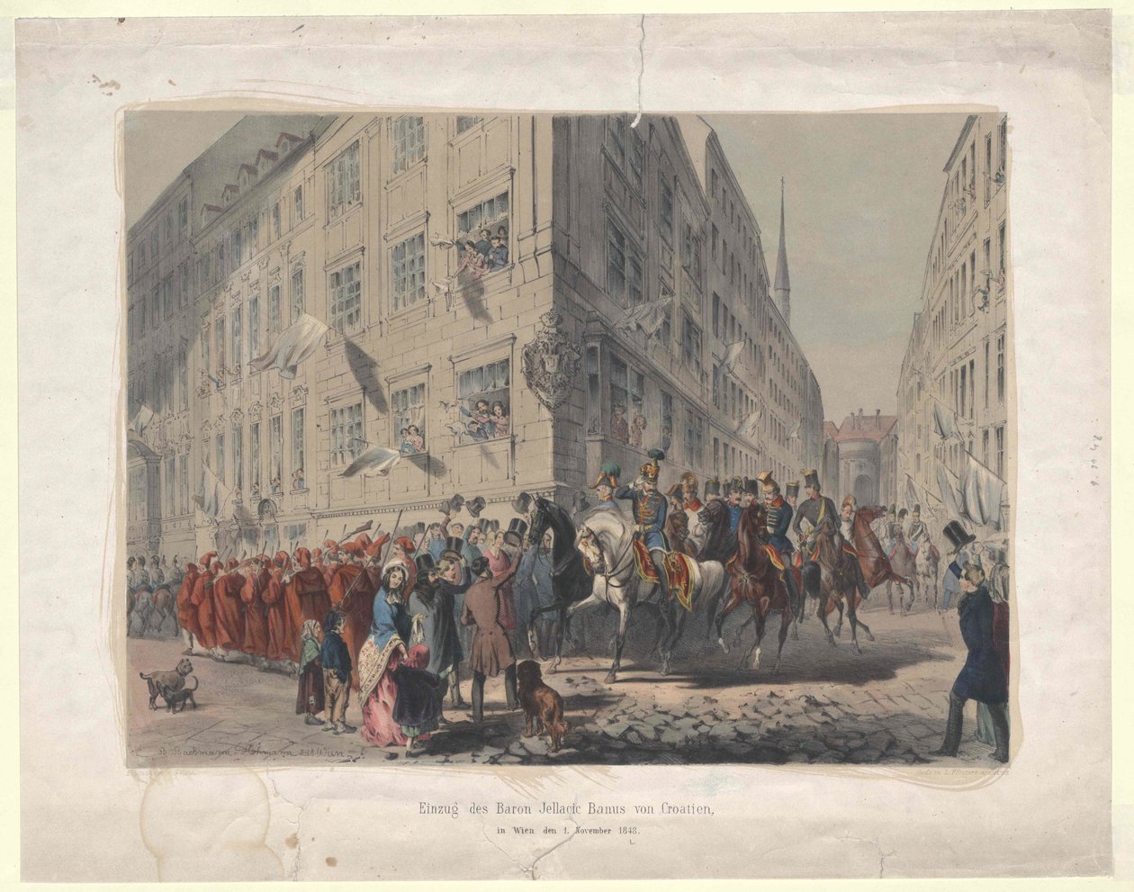 Moving of the Baron Jellacic Ban of Croatia by Artist Unknown