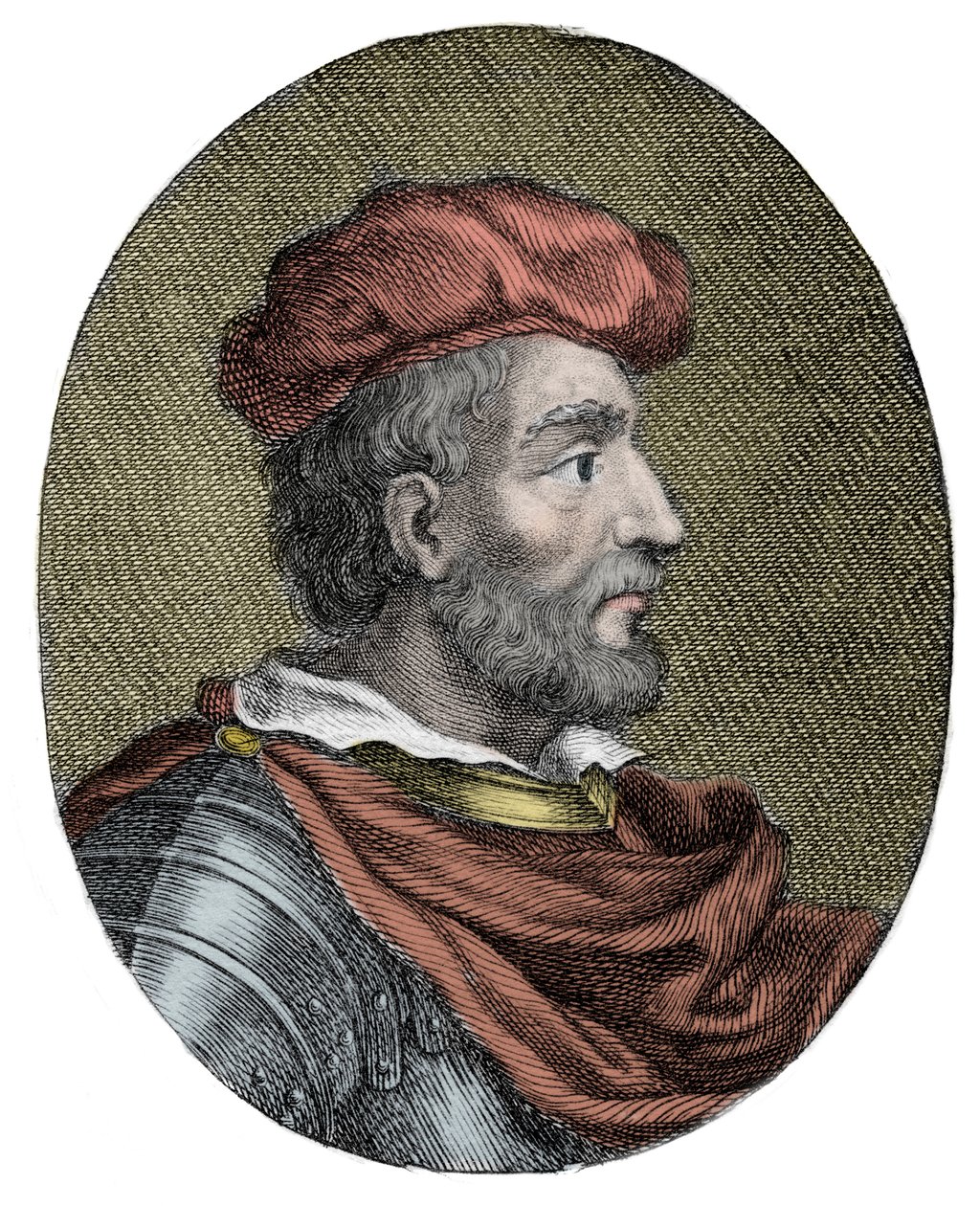 Portrait of Duncan I of Scotland - engraving by Artist Unknown