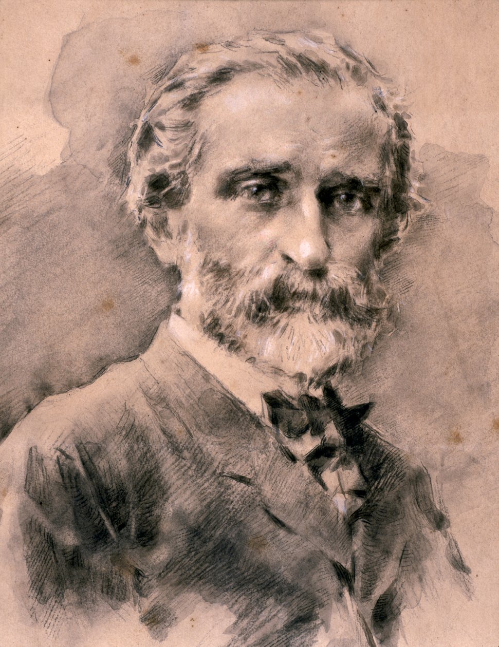 Portrait of Giuseppe Fortunino Francesco Verdi by Artist Unknown