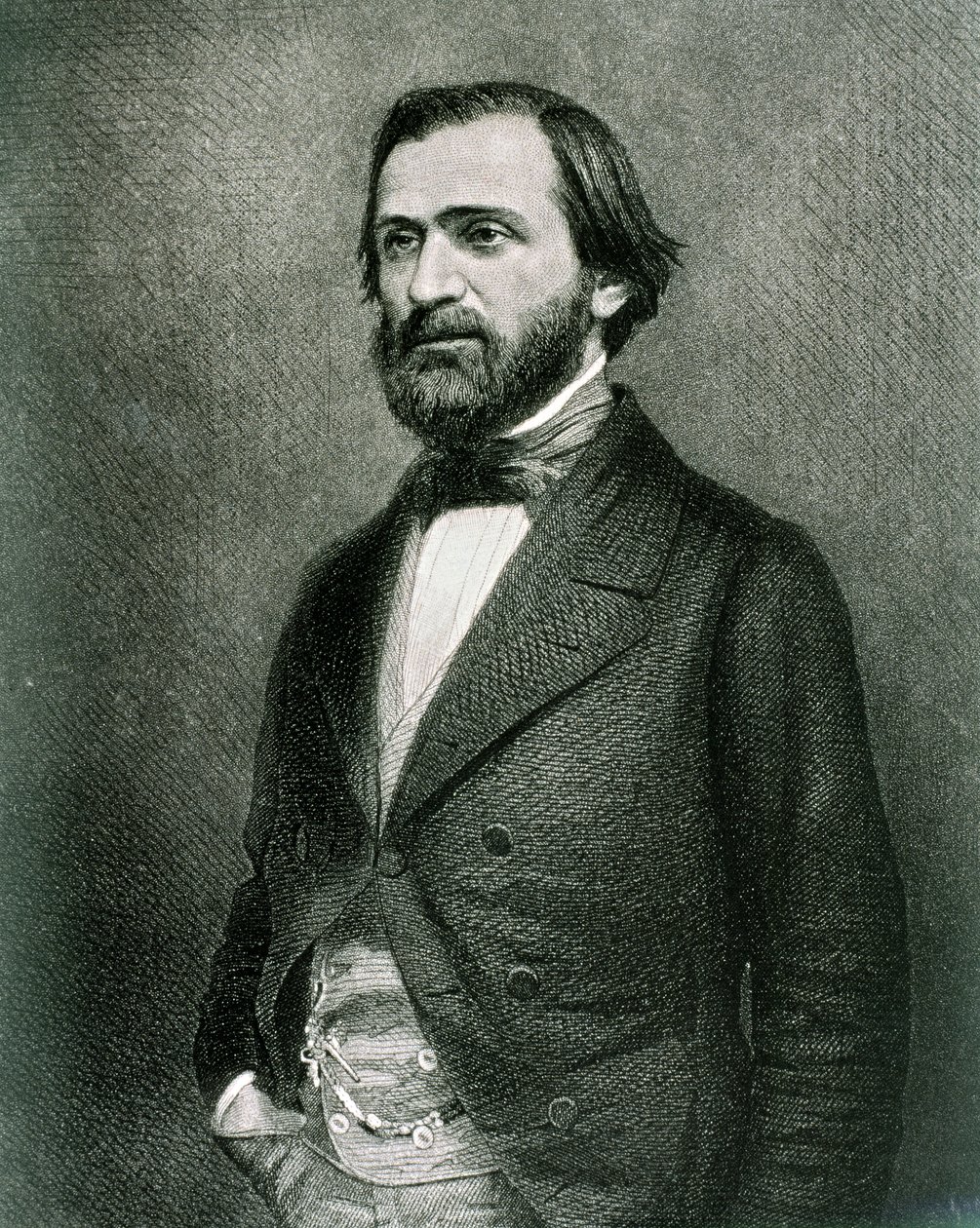 Portrait of Giuseppe Fortunino Francesco Verdi by Artist Unknown